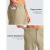imageMens Casual Shorts 7quot Lightweight Golf Shorts for Men Stretch with 3 Pockets Quick Dry Breathable Work ShortsKhaki