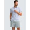 imageMens Casual Shorts 7quot Lightweight Golf Shorts for Men Stretch with 3 Pockets Quick Dry Breathable Work ShortsLight Grey