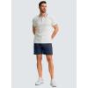 imageMens Casual Shorts 7quot Lightweight Golf Shorts for Men Stretch with 3 Pockets Quick Dry Breathable Work ShortsNavy