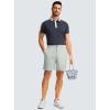 imageMens Casual Shorts 7quot Lightweight Golf Shorts for Men Stretch with 3 Pockets Quick Dry Breathable Work ShortsPale