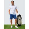 imageMens Casual Shorts 7quot Lightweight Golf Shorts for Men Stretch with 3 Pockets Quick Dry Breathable Work ShortsRoyal Blue