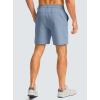 imageMens Casual Shorts 7quot Lightweight Golf Shorts for Men Stretch with 3 Pockets Quick Dry Breathable Work ShortsStone Blue