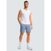 imageMens Casual Shorts 7quot Lightweight Golf Shorts for Men Stretch with 3 Pockets Quick Dry Breathable Work ShortsStone Blue