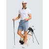 imageMens Casual Shorts 7quot Lightweight Golf Shorts for Men Stretch with 3 Pockets Quick Dry Breathable Work ShortsStone Blue