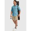 imageMens Fishing Shirts with Zipper Pockets UPF 50 Lightweight Cool Short Sleeve Button Down Shirts for Men Casual HikingCapri