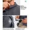 imageMens Fishing Shirts with Zipper Pockets UPF 50 Lightweight Cool Short Sleeve Button Down Shirts for Men Casual HikingDark Grey