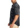 imageMens Fishing Shirts with Zipper Pockets UPF 50 Lightweight Cool Short Sleeve Button Down Shirts for Men Casual HikingGrey Camo