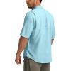 imageMens Fishing Shirts with Zipper Pockets UPF 50 Lightweight Cool Short Sleeve Button Down Shirts for Men Casual HikingGulf Stream