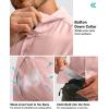 imageMens Fishing Shirts with Zipper Pockets UPF 50 Lightweight Cool Short Sleeve Button Down Shirts for Men Casual HikingLight Pink