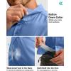 imageMens Fishing Shirts with Zipper Pockets UPF 50 Lightweight Cool Short Sleeve Button Down Shirts for Men Casual HikingSail