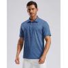 imageMens Golf Shirt Short Sleeve Dry Fit Polo Moisture Wicking Print Collared Golf Shirts for Men Casual LightweightBluefloral