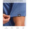 imageMens Golf Shirt Short Sleeve Dry Fit Polo Moisture Wicking Print Collared Golf Shirts for Men Casual LightweightBluewhiteflag