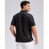 imageMens Golf Shirt Short Sleeve Dry Fit Polo Moisture Wicking Print Collared Golf Shirts for Men Casual LightweightGolfclubsblack