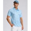imageMens Golf Shirt Short Sleeve Dry Fit Polo Moisture Wicking Print Collared Golf Shirts for Men Casual LightweightGolfcollection