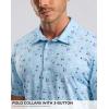 imageMens Golf Shirt Short Sleeve Dry Fit Polo Moisture Wicking Print Collared Golf Shirts for Men Casual LightweightGolfcollection