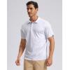 imageMens Golf Shirt Short Sleeve Dry Fit Polo Moisture Wicking Print Collared Golf Shirts for Men Casual LightweightGrey Sea Wave