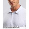imageMens Golf Shirt Short Sleeve Dry Fit Polo Moisture Wicking Print Collared Golf Shirts for Men Casual LightweightGrey Sea Wave
