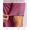 imageMens Golf Shirt Short Sleeve Dry Fit Polo Moisture Wicking Print Collared Golf Shirts for Men Casual LightweightPink Flowers