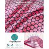 imageMens Golf Shirt Short Sleeve Dry Fit Polo Moisture Wicking Print Collared Golf Shirts for Men Casual LightweightPink Flowers