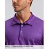 imageMens Golf Shirt Short Sleeve Dry Fit Polo Moisture Wicking Print Collared Golf Shirts for Men Casual LightweightRosepinkoxhead