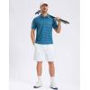 imageMens Golf Shirt Short Sleeve Dry Fit Polo Moisture Wicking Print Collared Golf Shirts for Men Casual LightweightTibetanclover