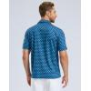 imageMens Golf Shirt Short Sleeve Dry Fit Polo Moisture Wicking Print Collared Golf Shirts for Men Casual LightweightTibetanclover