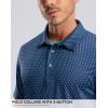 imageMens Golf Shirt Short Sleeve Dry Fit Polo Moisture Wicking Print Collared Golf Shirts for Men Casual LightweightTibetanseahorse