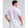 imageMens Golf Shirt Short Sleeve Dry Fit Polo Moisture Wicking Print Collared Golf Shirts for Men Casual LightweightWhite Colored Dots