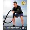 imageMens Sun Protection Long Sleeve Shirts UPF 50 Rash Guard for Men SPF UV Fishing Hiking Running Workout Athletic ShirtBlack