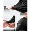 imageMens Sun Protection Long Sleeve Shirts UPF 50 Rash Guard for Men SPF UV Fishing Hiking Running Workout Athletic ShirtBlack