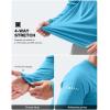 imageMens Sun Protection Long Sleeve Shirts UPF 50 Rash Guard for Men SPF UV Fishing Hiking Running Workout Athletic ShirtBlue