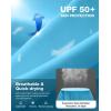 imageMens Sun Protection Long Sleeve Shirts UPF 50 Rash Guard for Men SPF UV Fishing Hiking Running Workout Athletic ShirtBlue