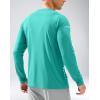 imageMens Sun Protection Long Sleeve Shirts UPF 50 Rash Guard for Men SPF UV Fishing Hiking Running Workout Athletic ShirtBright Green