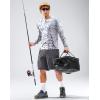 imageMens Sun Protection Long Sleeve Shirts UPF 50 Rash Guard for Men SPF UV Fishing Hiking Running Workout Athletic ShirtBrushstrokes Splatter