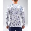 imageMens Sun Protection Long Sleeve Shirts UPF 50 Rash Guard for Men SPF UV Fishing Hiking Running Workout Athletic ShirtBrushstrokes Splatter