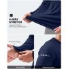 imageMens Sun Protection Long Sleeve Shirts UPF 50 Rash Guard for Men SPF UV Fishing Hiking Running Workout Athletic ShirtDark Blue