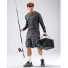 imageMens Sun Protection Long Sleeve Shirts UPF 50 Rash Guard for Men SPF UV Fishing Hiking Running Workout Athletic ShirtDark Grey