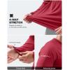 imageMens Sun Protection Long Sleeve Shirts UPF 50 Rash Guard for Men SPF UV Fishing Hiking Running Workout Athletic ShirtDark Red