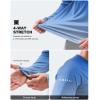 imageMens Sun Protection Long Sleeve Shirts UPF 50 Rash Guard for Men SPF UV Fishing Hiking Running Workout Athletic ShirtGradient Blue White