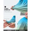imageMens Sun Protection Long Sleeve Shirts UPF 50 Rash Guard for Men SPF UV Fishing Hiking Running Workout Athletic ShirtGradient Green Yellow