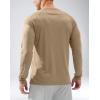 imageMens Sun Protection Long Sleeve Shirts UPF 50 Rash Guard for Men SPF UV Fishing Hiking Running Workout Athletic ShirtKhaki