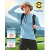 imageMens Sun Protection Long Sleeve Shirts UPF 50 Rash Guard for Men SPF UV Fishing Hiking Running Workout Athletic ShirtLight Blue