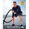 imageMens Sun Protection Long Sleeve Shirts UPF 50 Rash Guard for Men SPF UV Fishing Hiking Running Workout Athletic ShirtNavy