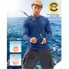 imageMens Sun Protection Long Sleeve Shirts UPF 50 Rash Guard for Men SPF UV Fishing Hiking Running Workout Athletic ShirtRoyal Blue