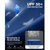 imageMens Sun Protection Long Sleeve Shirts UPF 50 Rash Guard for Men SPF UV Fishing Hiking Running Workout Athletic ShirtRoyal Blue
