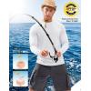 imageMens Sun Protection Long Sleeve Shirts UPF 50 Rash Guard for Men SPF UV Fishing Hiking Running Workout Athletic ShirtWhite