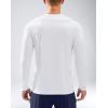 imageMens Sun Protection Long Sleeve Shirts UPF 50 Rash Guard for Men SPF UV Fishing Hiking Running Workout Athletic ShirtWhite
