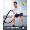 imageMens Sun Protection Long Sleeve Shirts UPF 50 Rash Guard for Men SPF UV Fishing Hiking Running Workout Athletic ShirtWhite