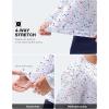 imageMens Sun Protection Long Sleeve Shirts UPF 50 Rash Guard for Men SPF UV Fishing Hiking Running Workout Athletic ShirtWhite Colored Dots