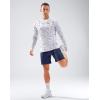 imageMens Sun Protection Long Sleeve Shirts UPF 50 Rash Guard for Men SPF UV Fishing Hiking Running Workout Athletic ShirtWhite Colored Dots